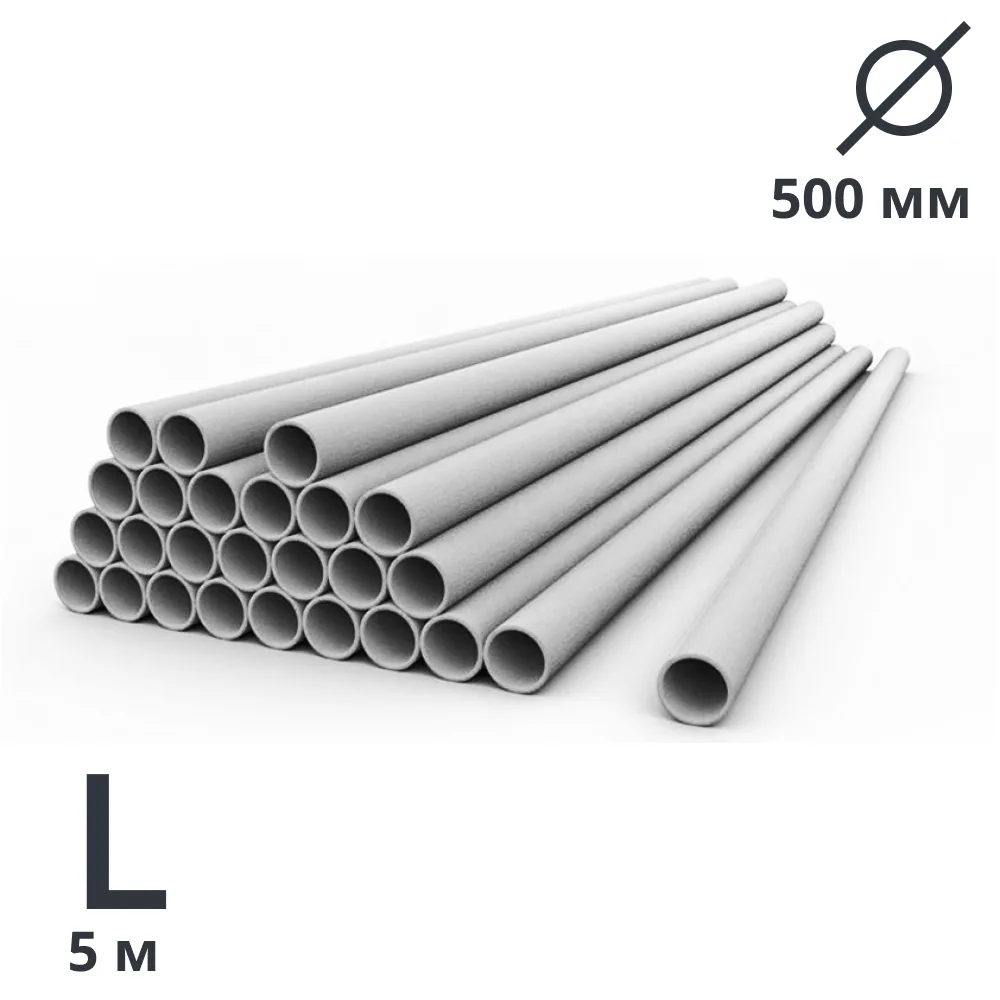 Труба асбестоцементная ф500 (5,0 м)